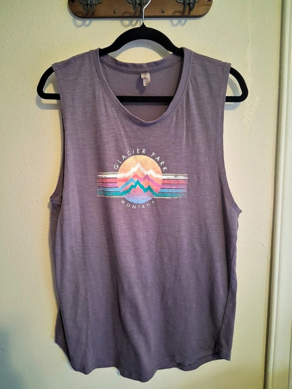 Delta Muscle Tee Purple Size Medium